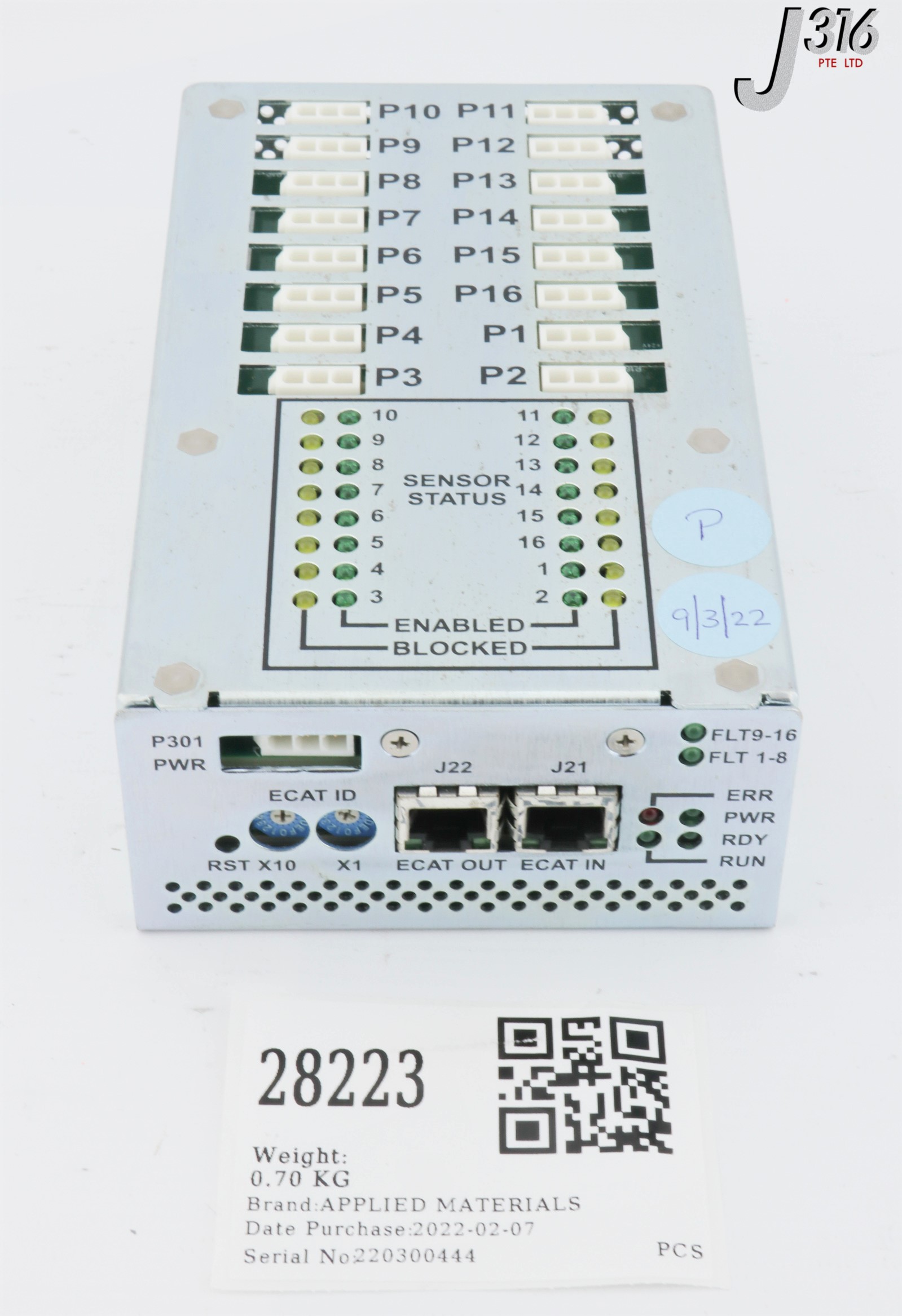 28223 APPLIED MATERIALS ASSY EPM, OVERSAMPLE INPUT CONTROLLER 0090